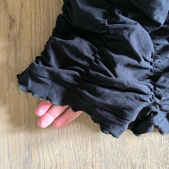Free People Ruched Seemless Shorts Black xs - Picture 4 of 6
